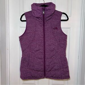 The North Face Pseudio Vest Women Medium Plum Quilted Sleeveless Vest